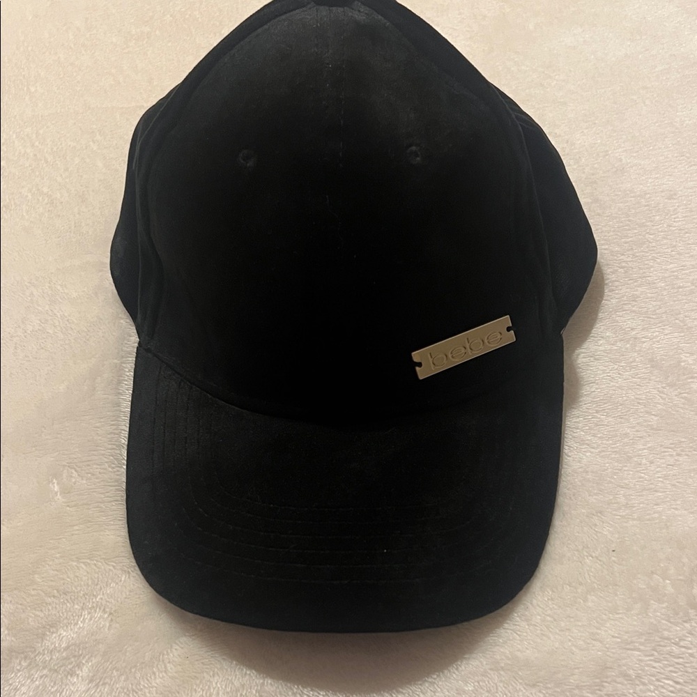 bebe Black Baseball Cap